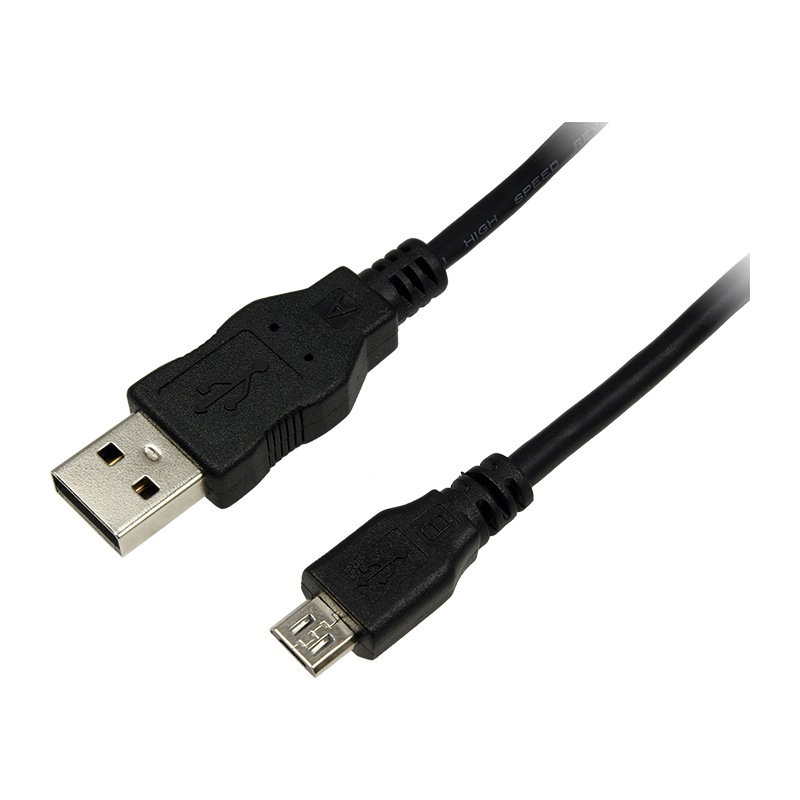 CABLU alimentare si date LOGILINK, pt. smartphone, USB 2.0 (T) la Micro-USB 2.0 (T), 0.6m, negru, "CU0057" (include TV 0.06 lei)