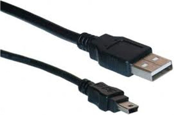 CABLU alimentare si date LOGILINK, pt. smartphone, USB 2.0 (T) la Mini-USB 2.0 (T), 1.8m, negru, "CU0014" (include TV 0.06 lei)
