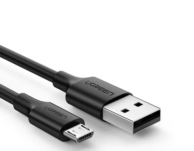 CABLU alimentare si date Ugreen, "US289", Fast Charging Data Cable pt. smartphone, USB la Micro-USB, nickel plating, PVC, 0.5m, negru "60135" (include TV 0.06 lei) - 6957303861354
