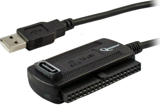 CABLU USB GEMBIRD adaptor, USB 2.0 (T) la IDE (M) ori S-ATA (M), 30cm, adaptor USB la unitati 2.5"/3.5", negru, "AUSI01" (include TV 0.8lei)