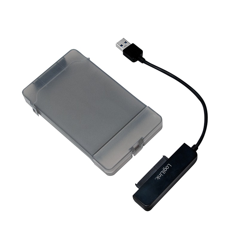 CABLU USB LOGILINK adaptor, USB 3.0 (T) la S-ATA (T), 10cm, adaptor USB la HDD S-ATA 2.5", carcasa de protectie pt. HDD, negru, "AU0037" (include TV 0.18lei)