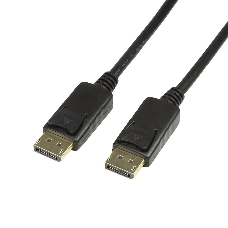 CABLU video LOGILINK, DisplayPort (T) la DisplayPort (T), 10m, conectori auriti, rezolutie maxima 4K (3840 x 2160) la 60 Hz, negru, "CV0077" (include TV 1.5 lei)