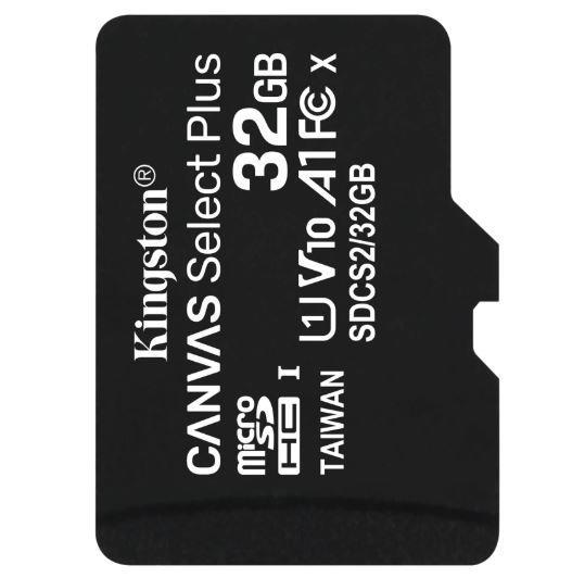 CARD MicroSD KINGSTON, 32 GB, microSDHC, clasa 10, standard UHS-I U1, "SDCS2/32GBSP" (include TV 0.03 lei)