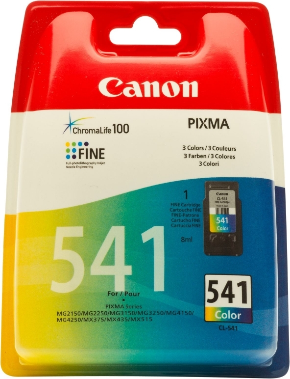 Cartus Cerneala Original Canon Color, CL-541, pentru Pixma MG2150|MG2250|MG3150|MG3250|MG3550|MG3650|MG4150|MG4250|MX375|MX395|MX435|MX455|MX475, 180, incl.TV 0.11 RON, "BS5227B005AA"