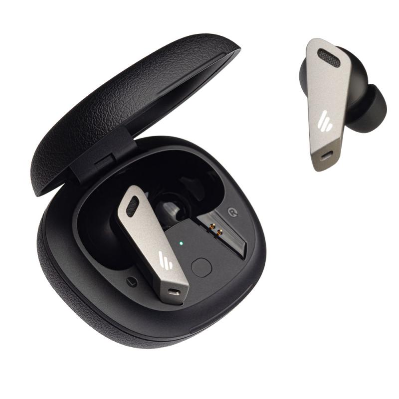 CASTI Edifier, wireless, intraauriculare - butoni, pt smartphone, microfon pe casca, conectare prin Bluetooth 5.0, negru / argintiu, "TWSNB2-PRO-BK", (include TV 0.18lei)