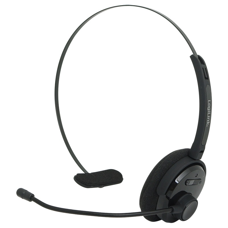 CASTI Logilink, wireless, monocasca, utilizare multimedia, call center, microfon pe brat, conectare prin Bluetooth 4.1, negru, "BT0027", (include TV 0.8lei)