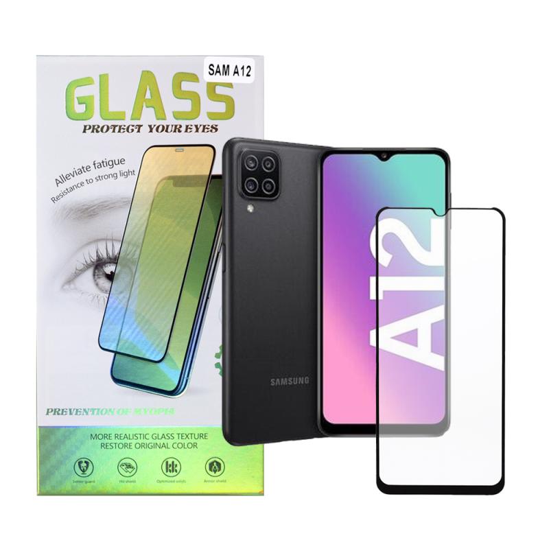 FOLIE STICLA  Spacer pentru Samsung Galaxy A12, grosime 0.3mm, acoperire totala ecran, strat special anti-ulei si anti-amprenta, Tempered Glass, sticla 9D, duritate 9H "SPPG-SM-GX-A12-TG"