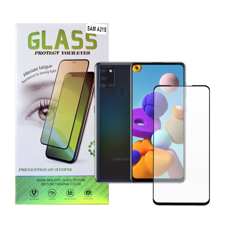 FOLIE STICLA  Spacer pentru Samsung Galaxy A21S, grosime 0.3mm, acoperire totala ecran, strat special anti-ulei si anti-amprenta, Tempered Glass, sticla 9D, duritate 9H "SPPG-SM-GX-A21S-TG"