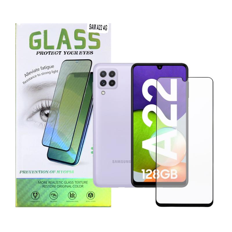 FOLIE STICLA  Spacer pentru Samsung Galaxy A22 4G, grosime 0.3mm, acoperire totala ecran, strat special anti-ulei si anti-amprenta, Tempered Glass, sticla 9D, duritate 9H "SPPG-SM-GX-A224G-TG"