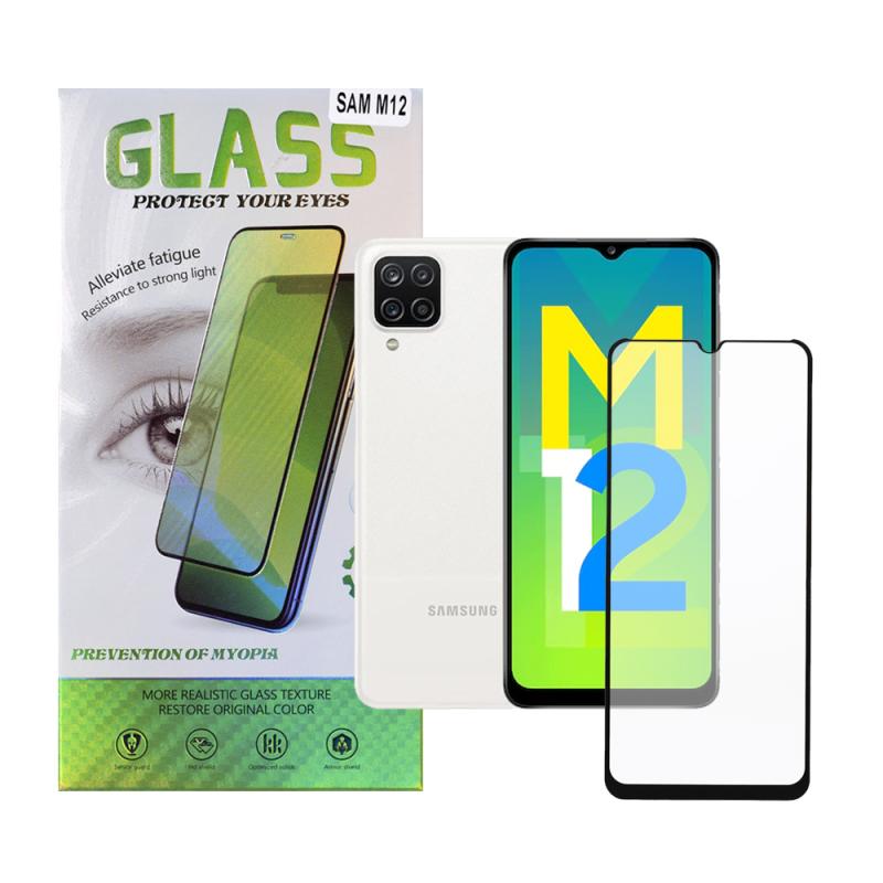 FOLIE STICLA  Spacer pentru Samsung Galaxy M12, grosime 0.3mm, acoperire totala ecran, strat special anti-ulei si anti-amprenta, Tempered Glass, sticla 9D, duritate 9H "SPPG-SM-GX-M12-TG"