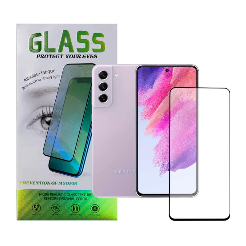 FOLIE STICLA  Spacer pentru Samsung Galaxy S21 FE, grosime 0.3mm, acoperire totala ecran, strat special anti-ulei si anti-amprenta, Tempered Glass, sticla 9D, duritate 9H "SPPG-SM-GX-S21FE-TG"