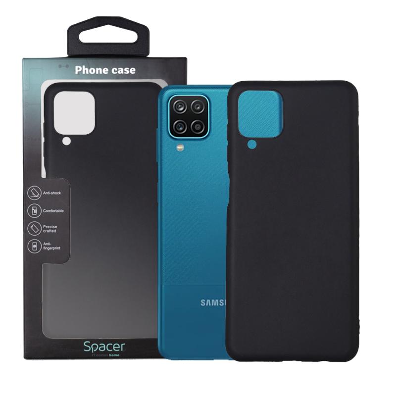 HUSA SMARTPHONE Spacer pentru Samsung Galaxy A12, grosime 1.5mm, material flexibil TPU, negru "SPPC-SM-GX-A12-TPU"