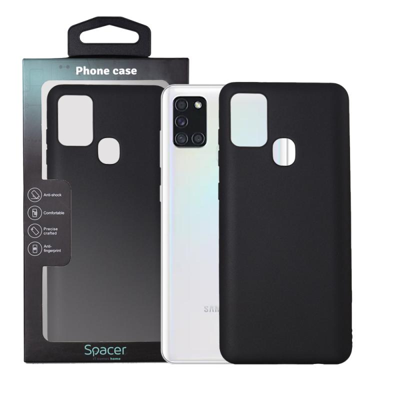HUSA SMARTPHONE Spacer pentru Samsung Galaxy A21S, grosime 1.5mm, material flexibil TPU, negru "SPPC-SM-GX-A21S-TPU"