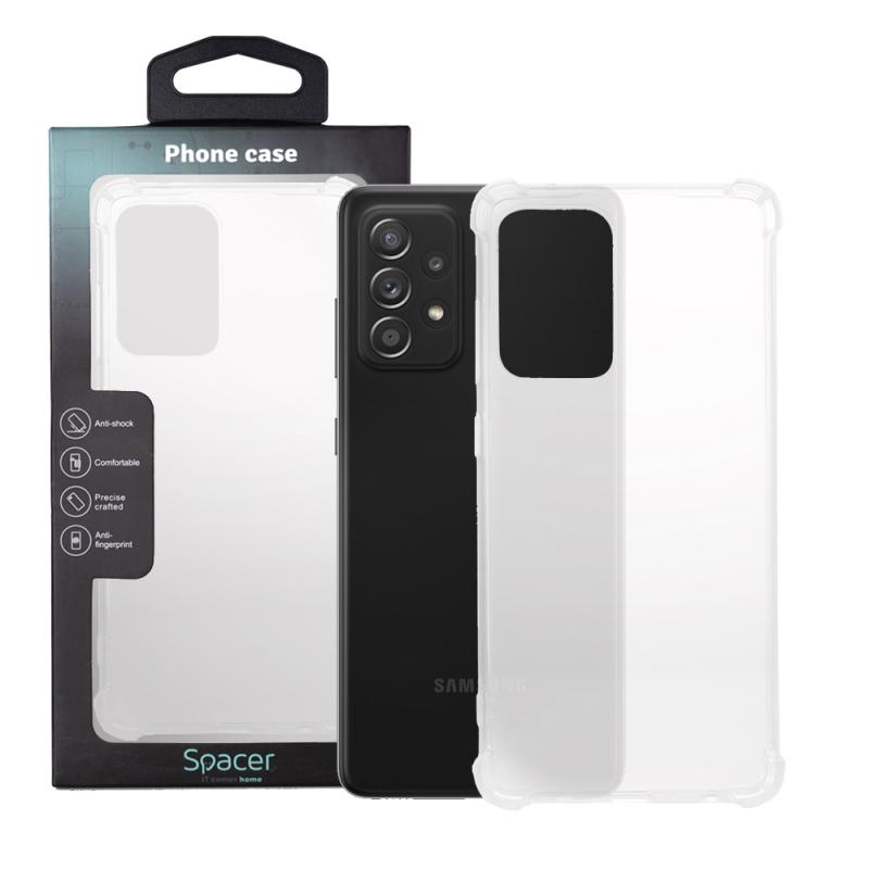 HUSA SMARTPHONE Spacer pentru Samsung Galaxy A52S, grosime 1.5mm, protectie suplimentara antisoc la colturi, material flexibil TPU, transparenta "SPPC-SM-GX-A52S-CLR"