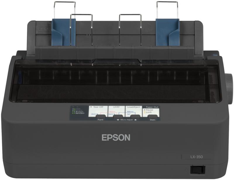 Imprimanta Matriciala Mono Epson LX-350+II(, A4, Functii: Impr., Viteza de Printare Monocrom: 390 cps, Viteza de printare color: nu e cazul, Conectivitate:USB, Duplex:nu, ADF:Nu(incl.TV 10RON) "C11CC24031"