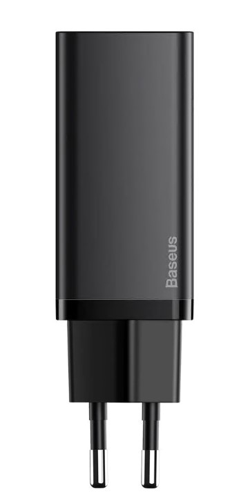 INCARCATOR retea Baseus GaN2 Lite, Quick Charge 65W, 1 x USB 5V/3A, 1 x USB Type-C 5V/3A, negru "CCGAN2L-B01" (include timbru verde 0.75 lei) - 6953156232938