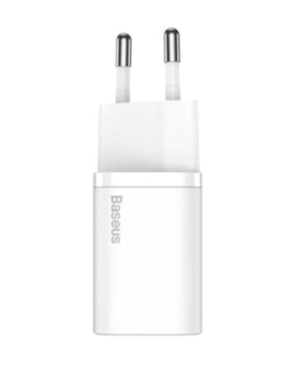 INCARCATOR retea Baseus Super Si, Quick Charge 20W, 1 x USB Type-C 5V/3A, alb "CCSUP-B02" (include TV 0.8lei) - 6953156230002