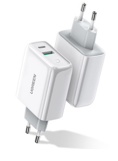 INCARCATOR retea Ugreen, "CD170" Quick Charge 36W, USB Type-C 5V/3.4A max, alb "60468" (include timbru verde 0.75 lei) - 6957303864683