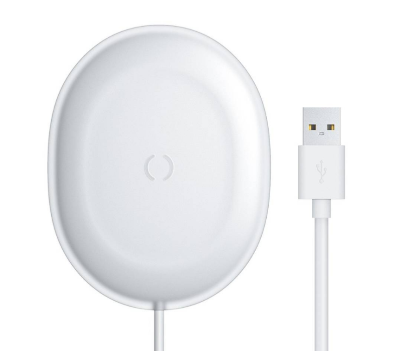 INCARCATOR wireless Baseus Jelly Qi 15W, compatibilitate smartphones, cablu Type-C la USB inclus, alb "WXGD-02" (include TV 0.18lei) - 6953156223707