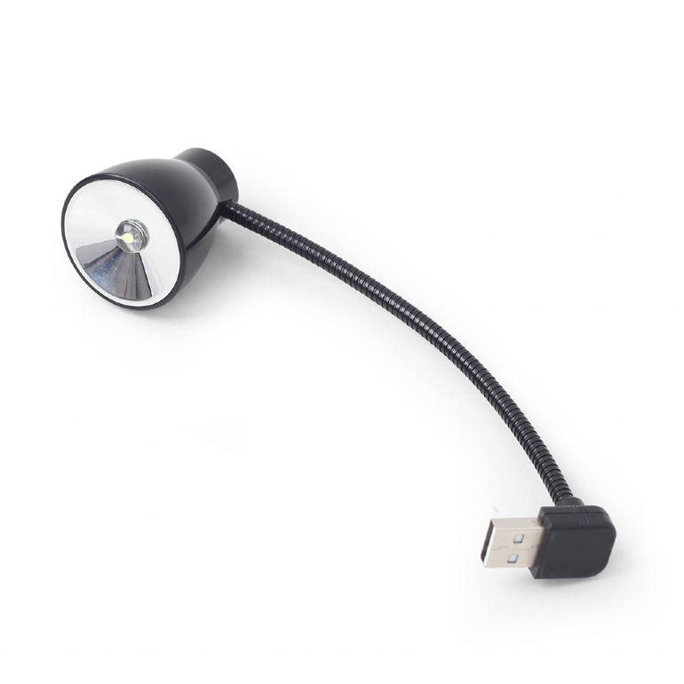 LAMPA LED USB pentru notebook, GEMBIRD, lumina alba-rece, black "NL-02" (include TV 0.18lei)