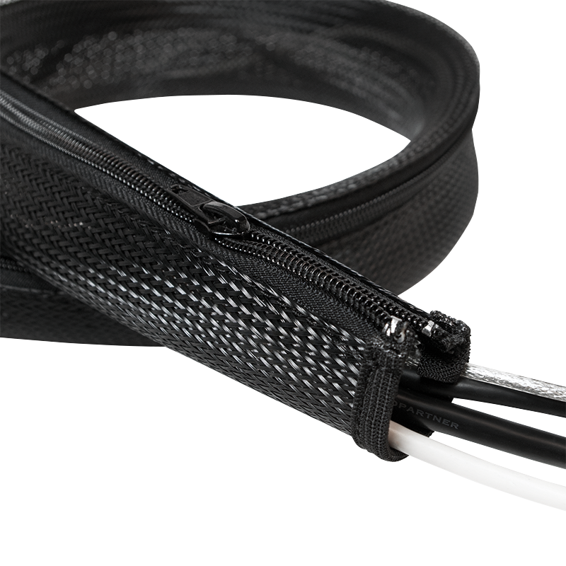 MANSON protectie cabluri LOGILINK, cu fermoar, diametru 20mm, 2m, negru, "KAB0047"