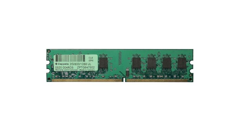 Memorie DDR  Zeppelin DDR2 2 GB, frecventa 800 MHz, 1 modul, "ZE-DDR2-2G800-b"