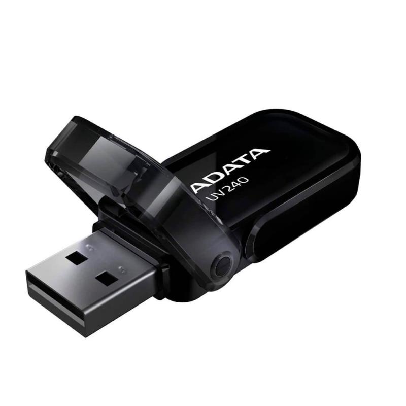 MEMORIE USB 2.0 ADATA 32 GB, cu capac, carcasa plastic, negru, "AUV240-32G-RBK" (include TV 0.03 lei)