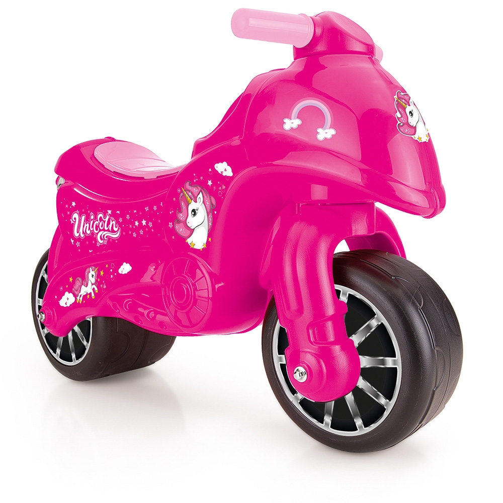 Motocicleta fara pedale/roz-Unicorn/50x71x27 - Dolu