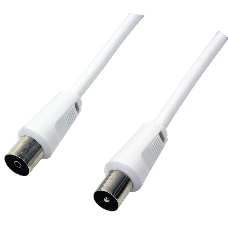 PATCH CORD COAXIAL LOGILINK, RG59, 1.5m, male to female, alb, "CA1060" (include TV 0.18lei)