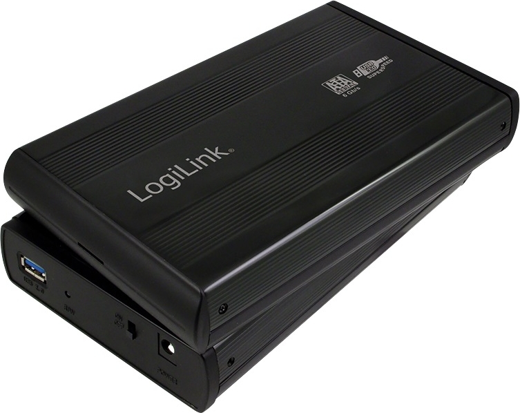 RACK extern LOGILINK, extern pt. HDD, 3.5 inch, S-ATA, interfata PC USB 3.0, aluminiu, negru, "UA0107" (include TV 0.8lei)