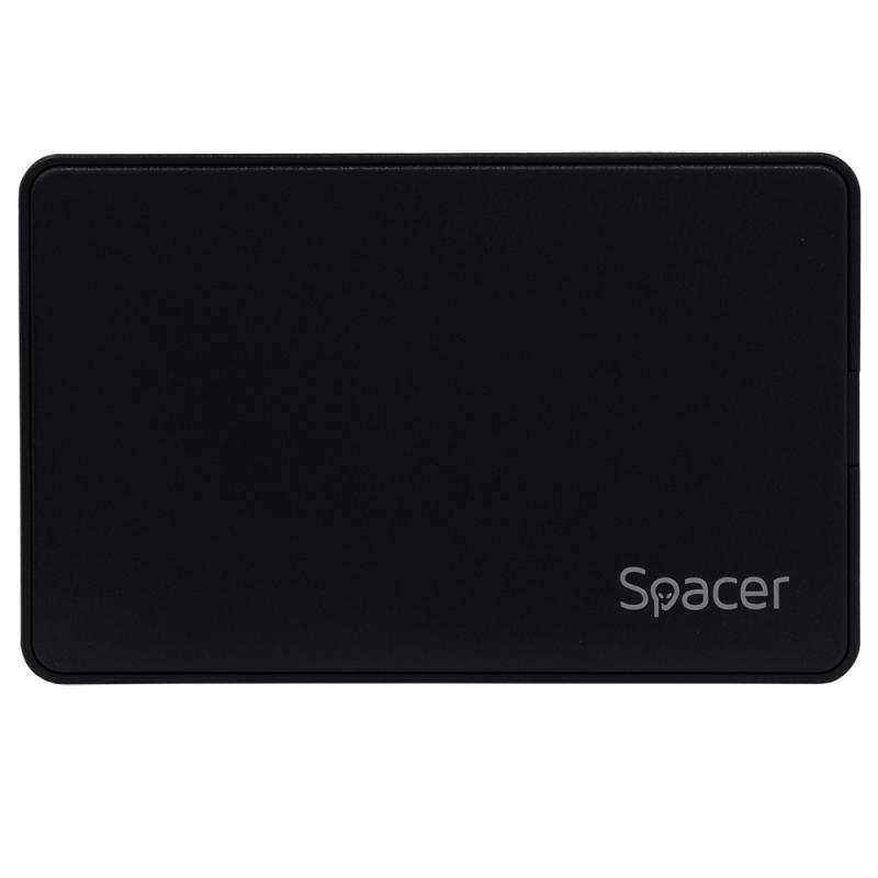 RACK extern SPACER, pt HDD/SSD, 2.5 inch, S-ATA, interfata PC USB 3.1 Type C, plastic, negru, "SPR-TYPE-C-01" (include TV 0.8lei)