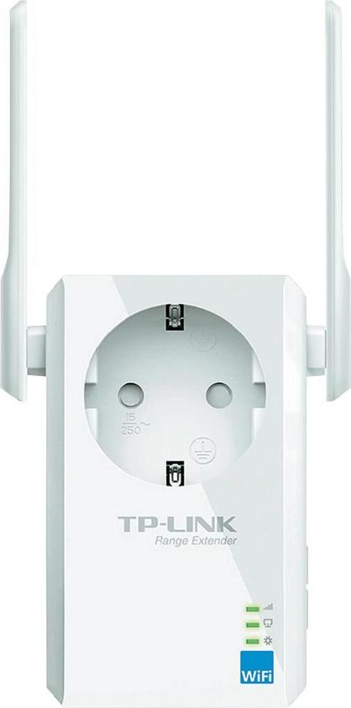RANGE EXTENDER TP-LINK wireless  300mbps, 1 port 10/100Mbps, 2 antene externe, 2.4GHz, + extra priza "TL-WA860RE" (include TV 1.75lei) 643723