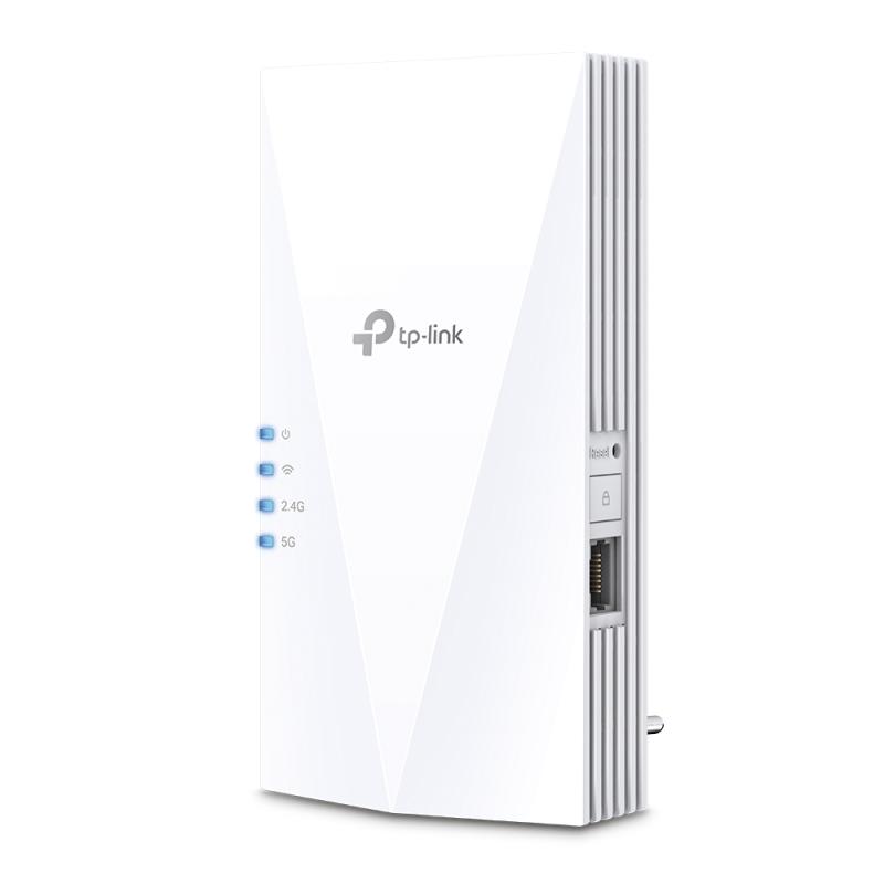 RANGE EXTENDER TP-LINK wireless  AX1500, 1500Mbps, 1 port Gigabit,  2 antene interne, 2.4 / 5Ghz dual band, Wi-Fi 6, "RE500X" (include TV 1.75lei)
