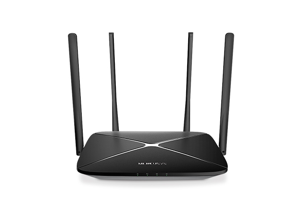 ROUTER MERCUSYS wireless 1200Mbps, 3 porturi 10/100/1000Mbps, Dual Band AC1200 "AC12G" (include TV 1.75lei)