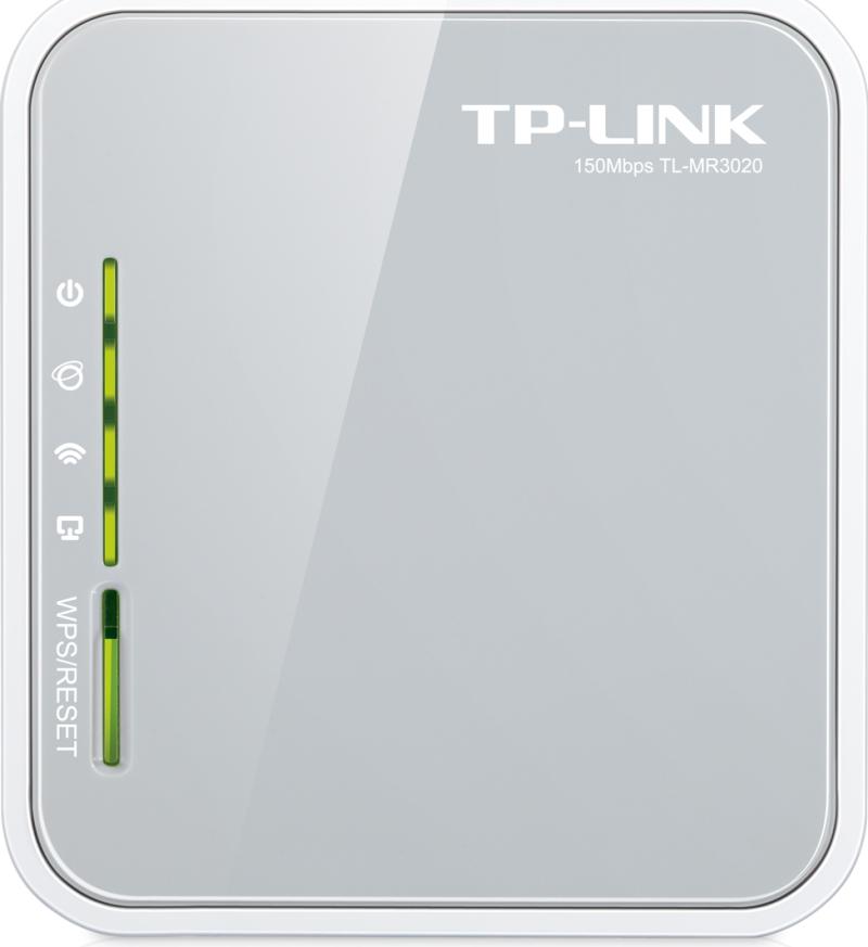 ROUTER TP-LINK wireless. portabil, 3G 150Mbps, 1 port WAN/LAN, compatibil UMTS/HSPA/EVDO, 3G USB modem, 2.4GHz, 802.11n/g/b, TL-MR3020 (include TV 1.75lei)