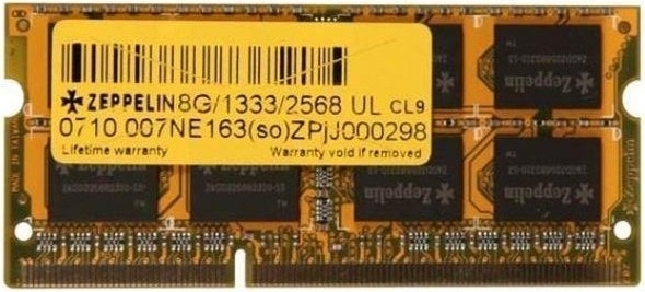SODIMM  Zeppelin, DDR3 8GB, 1333 MHz, "ZE-SD3-8G1333"