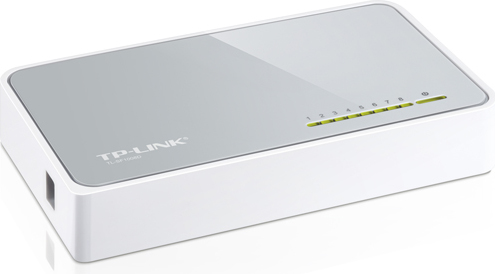 SWITCH TP-LINK  8 porturi 10/100Mbps, carcasa plastic TL-SF1008D (include TV 1.75lei)