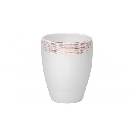 Ceramică Orhidee Vas Ceramic Flori Orhidee Alb Cu Striaţii