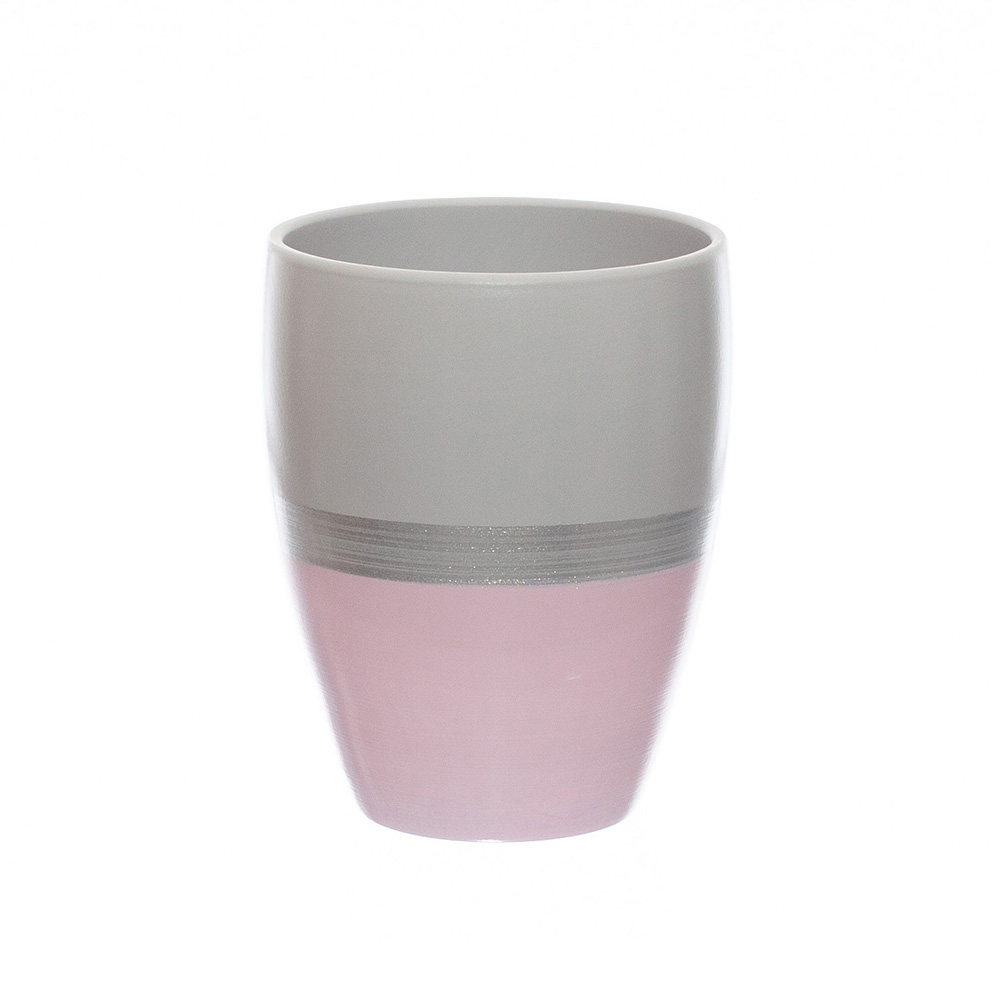 Ceramică Orhidee Vas Ceramic Flori Orhidee Gri Cu Roz Oas15