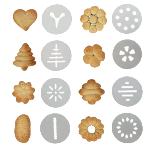pasta Comparison select Aparat pentru facut biscuiti si fursecuri, Inox, Kinghoff