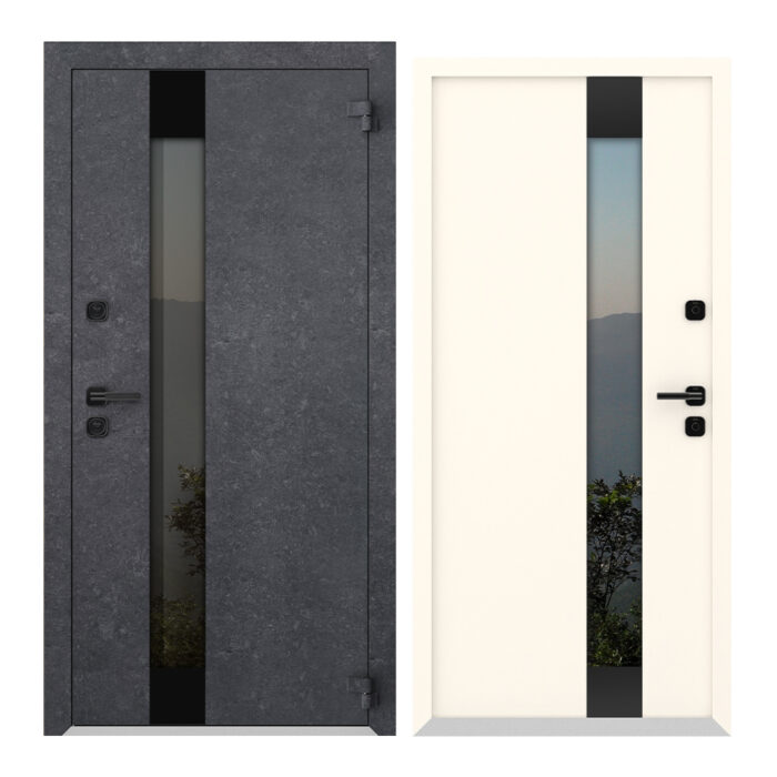 COLECTIA NATURE  - Usa exterior aluminiu ,AG6002NA, izolatie termica 0.6W/mpK , izolatie fonica 45 dB , rezistenta apa , soare , vant certificata , dimensiuni 860, 960x2050 mm, totuldespreusi.ro