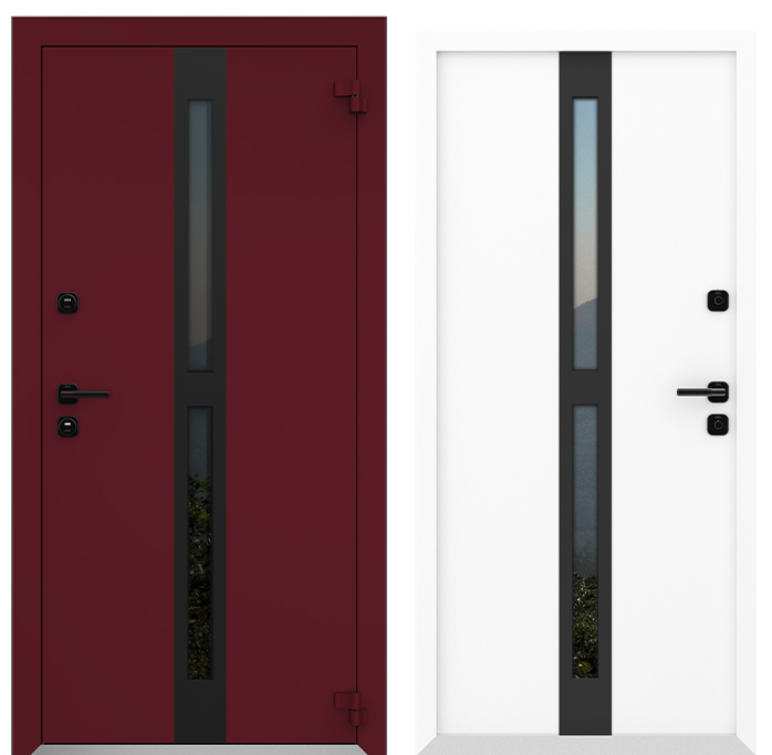 COLECTIA BOSTON - Usa exterior aluminiu ,AG6012, izolatie termica 0.6W/mpK , izolatie fonica 45 dB , rezistenta apa , soare , vant certificata , dimensiuni 860, 960x2050 mm, totuldespreusi.ro