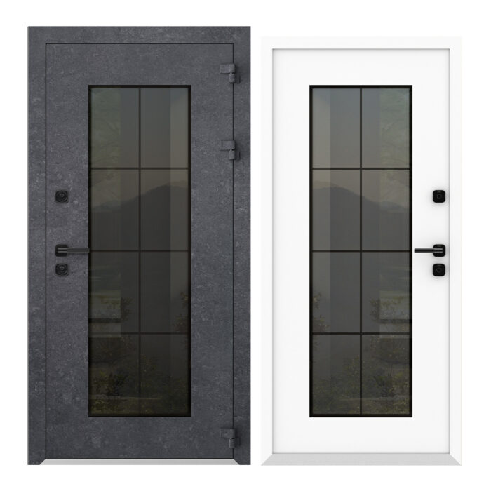 COLECTIA NATURE  - Usa exterior aluminiu ,AG6023NA, izolatie termica 0.6W/mpK , izolatie fonica 45 dB , rezistenta apa , soare , vant certificata , dimensiuni 860, 960x2050 mm, totuldespreusi.ro