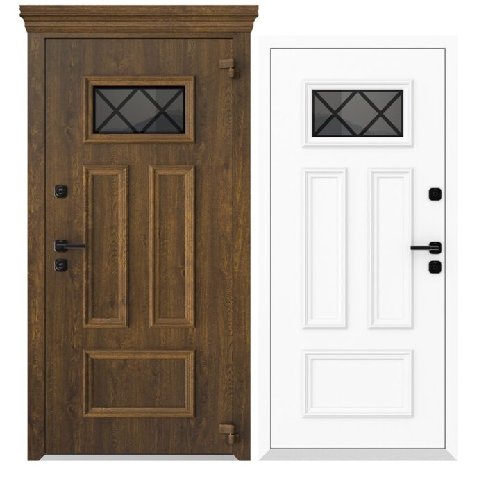 COLECTIA NATURE  - Usa exterior aluminiu ,AG6027NA, izolatie termica 0.6W/mpK , izolatie fonica 45 dB , rezistenta apa , soare , vant certificata , dimensiuni 860, 960x2050 mm, totuldespreusi.ro