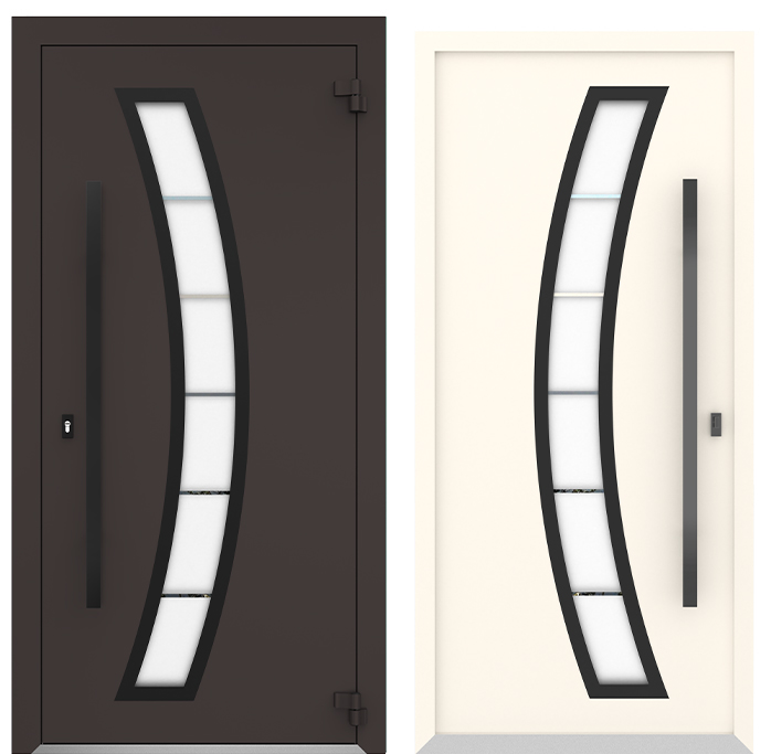 COLECTIA BOSTON - Usa exterior aluminiu ,AG6033, izolatie termica 0.6W/mpK , izolatie fonica 45 dB , rezistenta apa , soare , vant certificata , dimensiuni 860, 960x2050 mm, totuldespreusi.ro