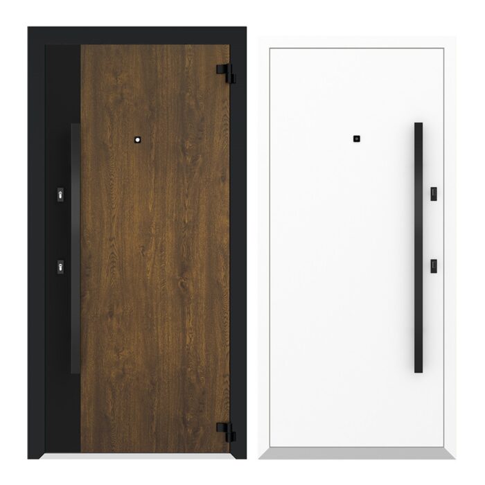 COLECTIA NATURE  - Usa exterior aluminiu ,AG6033NA, izolatie termica 0.6W/mpK , izolatie fonica 45 dB , rezistenta apa , soare , vant certificata , dimensiuni 860, 960x2050 mm, totuldespreusi.ro