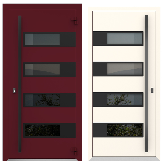 COLECTIA BOSTON - Usa exterior aluminiu ,AG6034, izolatie termica 0.6W/mpK , izolatie fonica 45 dB , rezistenta apa , soare , vant certificata , dimensiuni 860, 960x2050 mm, totuldespreusi.ro