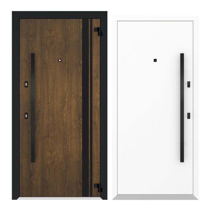 COLECTIA NATURE  - Usa exterior aluminiu ,AG6034NA, izolatie termica 0.6W/mpK , izolatie fonica 45 dB , rezistenta apa , soare , vant certificata , dimensiuni 860, 960x2050 mm, totuldespreusi.ro
