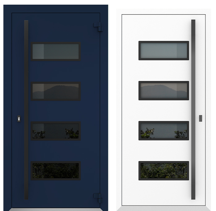 COLECTIA BOSTON - Usa exterior aluminiu ,AG6035, izolatie termica 0.6W/mpK , izolatie fonica 45 dB , rezistenta apa , soare , vant certificata , dimensiuni 860, 960x2050 mm, totuldespreusi.ro