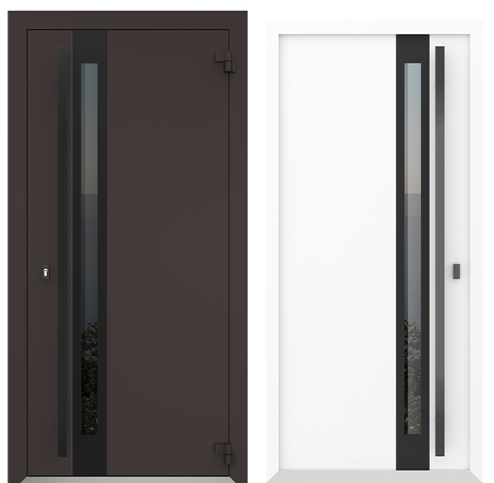 COLECTIA BOSTON - Usa exterior aluminiu ,AG6039, izolatie termica 0.6W/mpK , izolatie fonica 45 dB , rezistenta apa , soare , vant certificata , dimensiuni 860, 960x2050 mm, totuldespreusi.ro